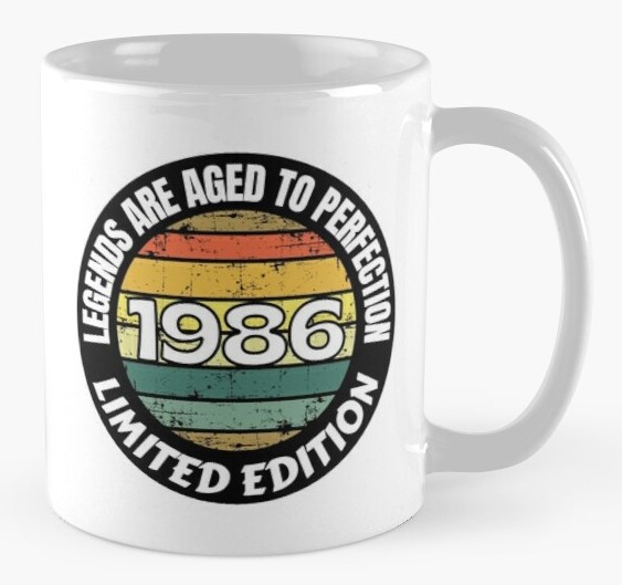 Birth Year Mug 1986